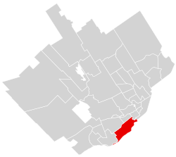 Localisation de Sillery dans Québec